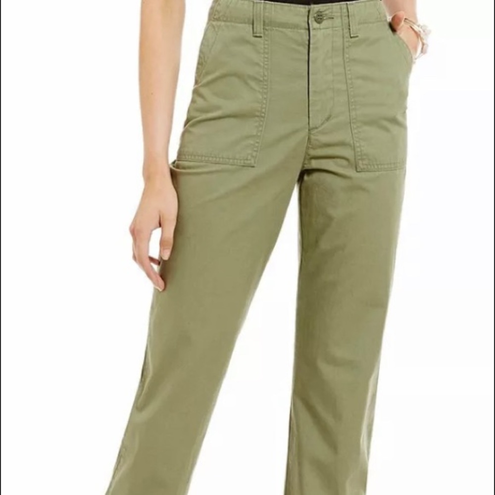 NWT Women's Levis Utility Chino Pants Size 28 Hazy Deep Lichen Green #263840004